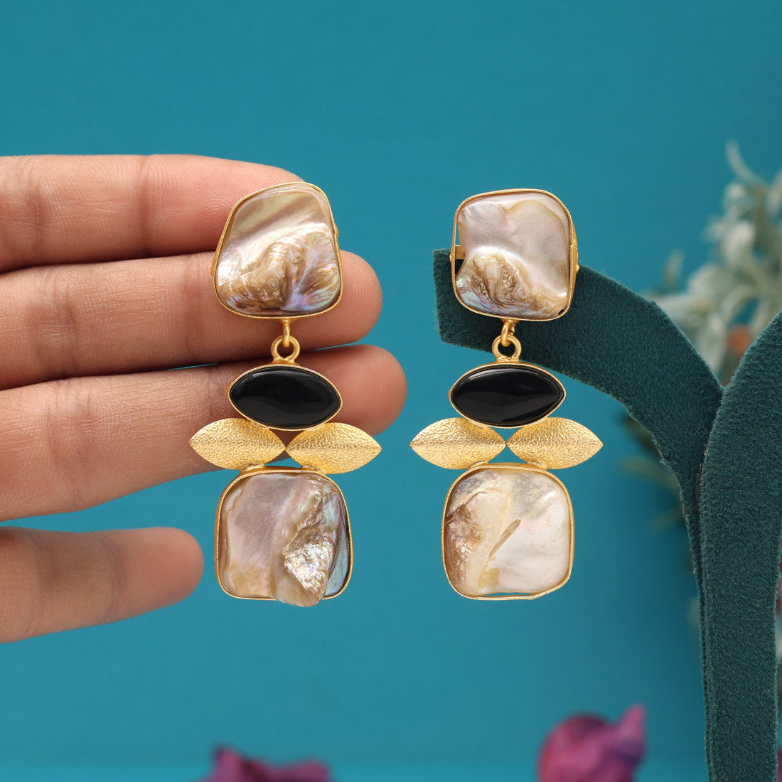 Black Color Amrapali Earrings - Preyans.com