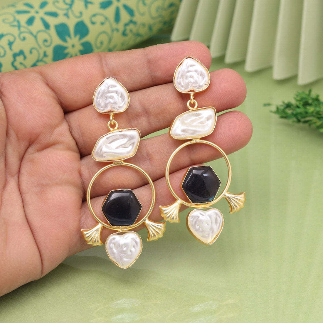 Blue Color Amrapali Earrings - Preyans.com