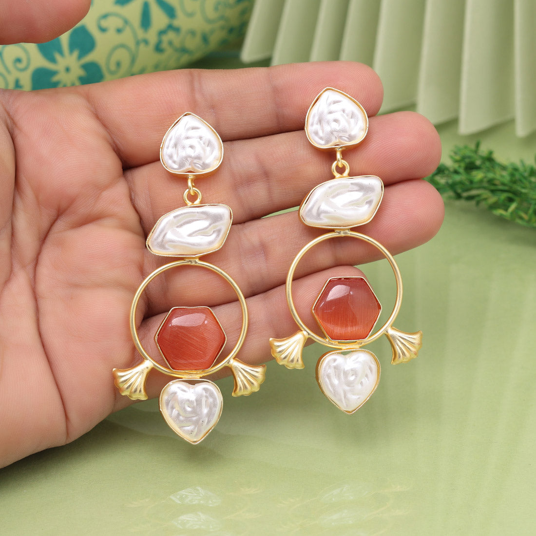 Brown Color Amrapali Earrings - Preyans.com