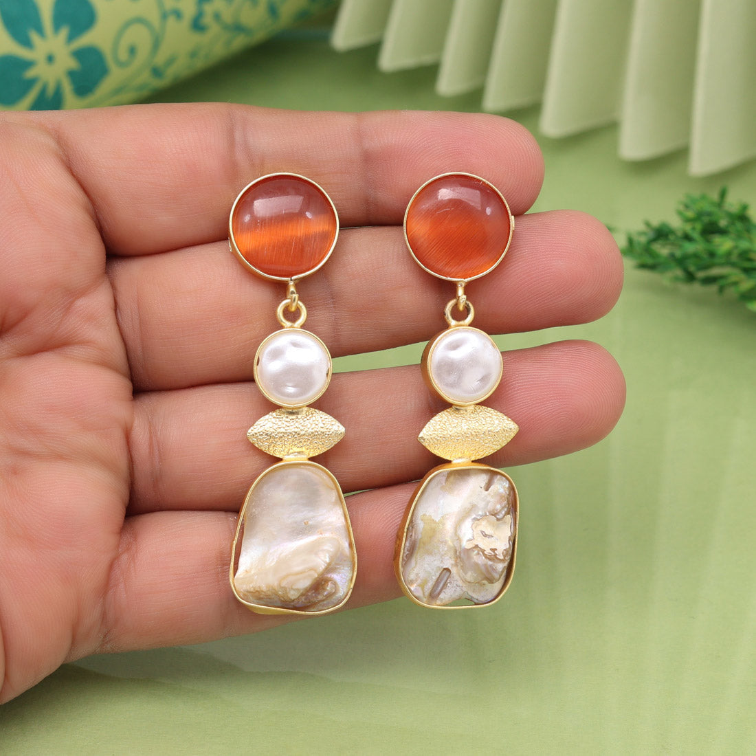 Brown Color Amrapali Earrings - Preyans.com