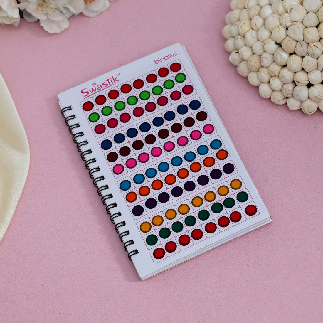 Assorted Color Velvet Bindi Book For Women & Girls- Total Pieces- 960 (BND216CMB) - Preyans.com
