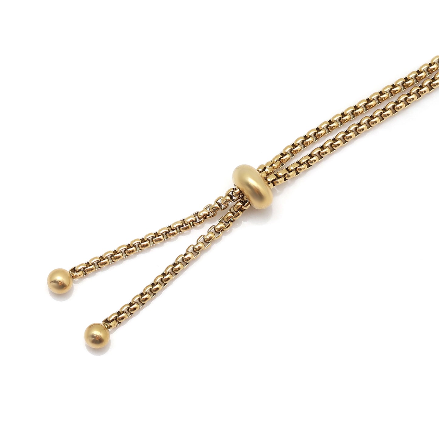 Lustrous Gold Color Surgical Steel 18k Gold Plated Demi Fine Bracelet - Preyans.com