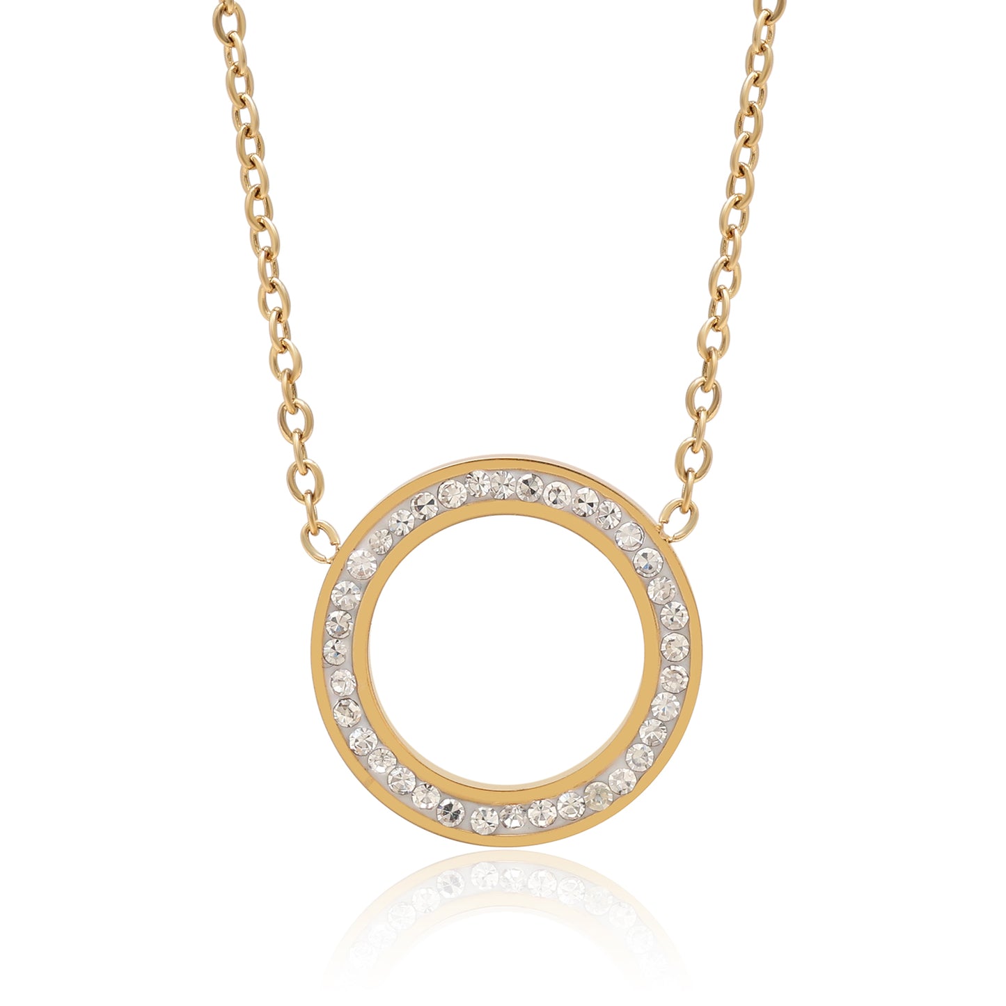 Gold Color Surgical Steel 18k Gold Plated Demi Fine Necklace - Preyans.com