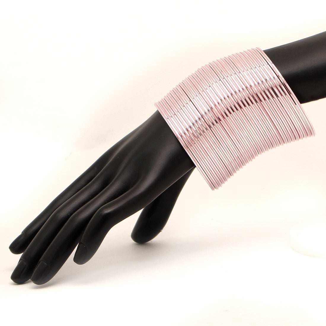 Light Pink Color 4 Set Of Fashion Bangles Combo Size(2 Set Of 2.6, 2 Set Of 2.8) FB147CMB - preyans.com