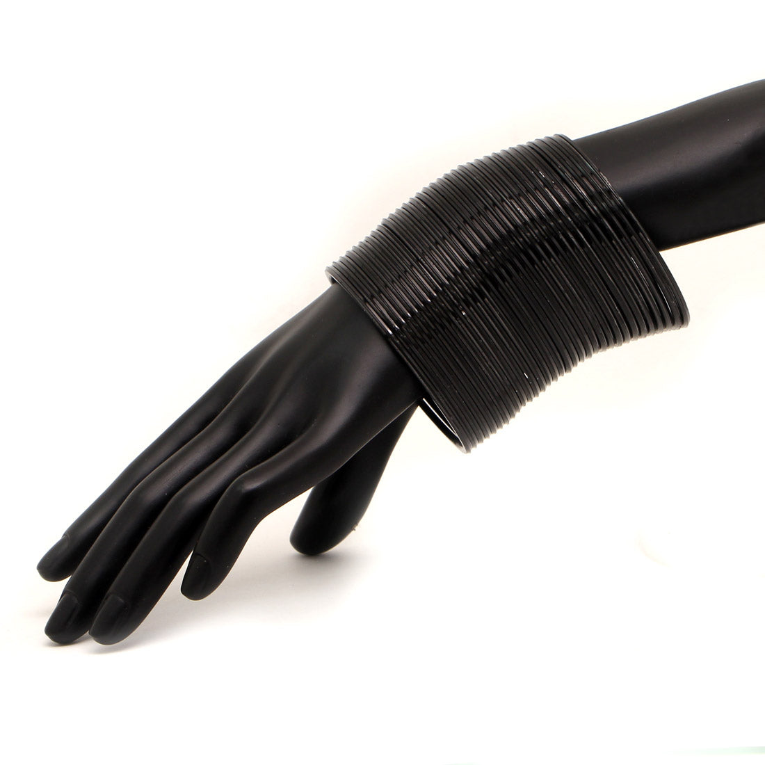 Black Color 4 Set Of Fashion Bangles Combo Size(2 Set Of 2.6, 2 Set Of 2.8) FB158CMB - preyans.com