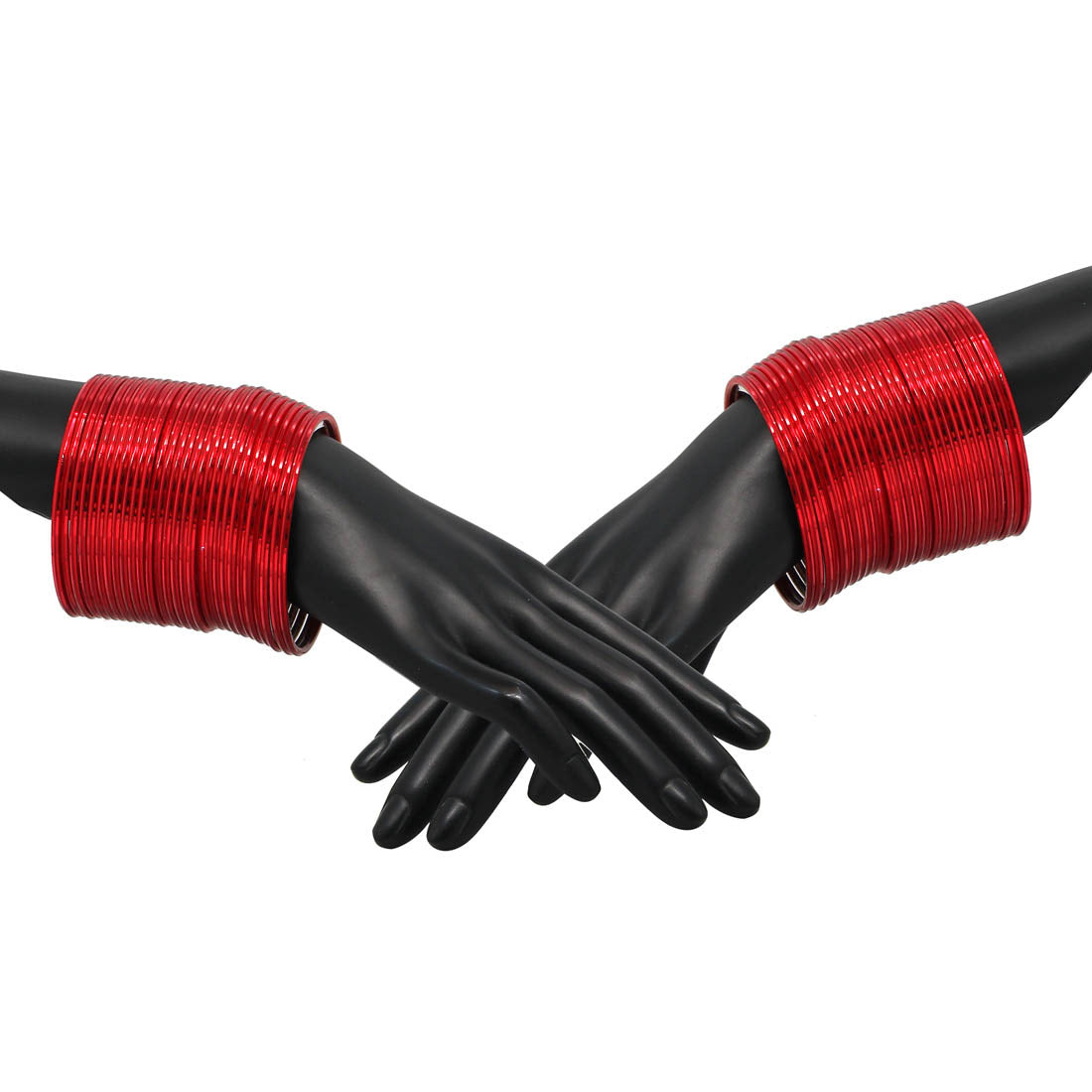 Strawberry Color 4 Set Of Fashion Bangles Combo Size(2 Set Of 2.6, 2 Set Of 2.8) (FB220CMB) - preyans.com