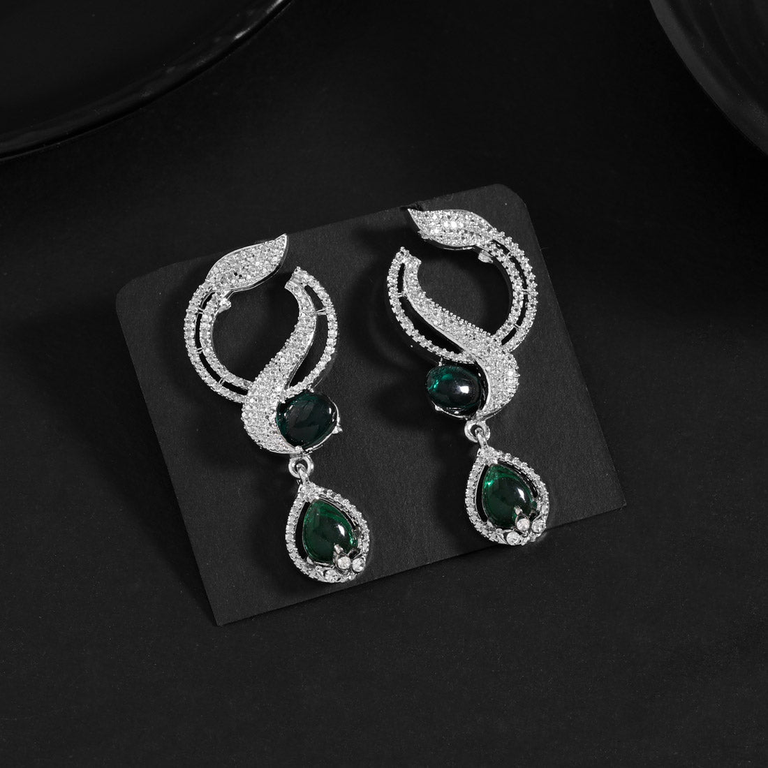 Spring Green Color Fashion Earrings - Preyans.com
