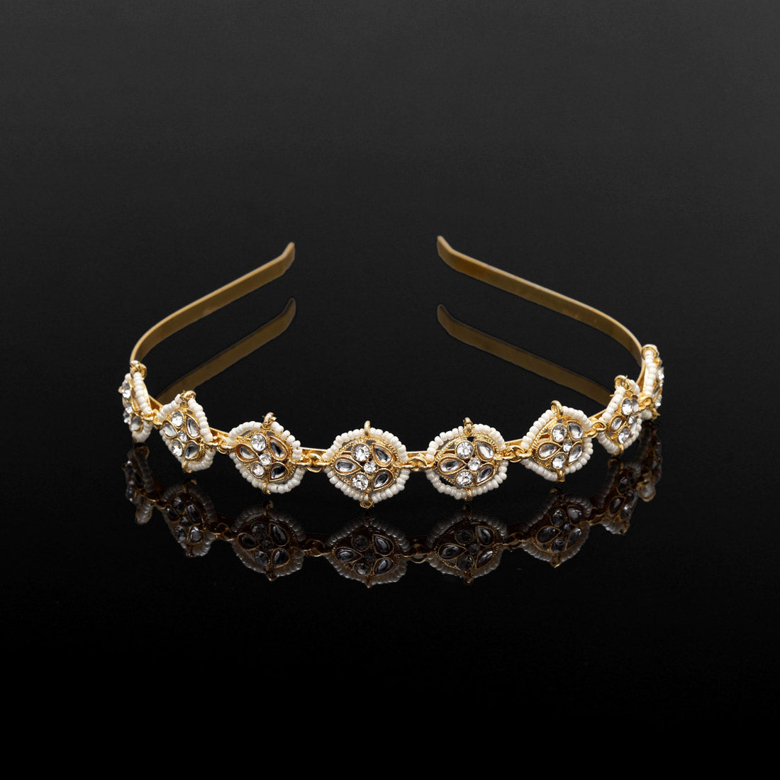 White Color Hair Band (HRP243WHT) - Preyans.com