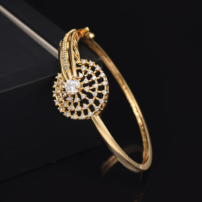 White Color American Diamond Bracelet (ADB317WHT) - preyans.com