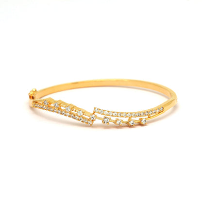 White Color American Diamond Bracelet (ADB348WHT) - preyans.com