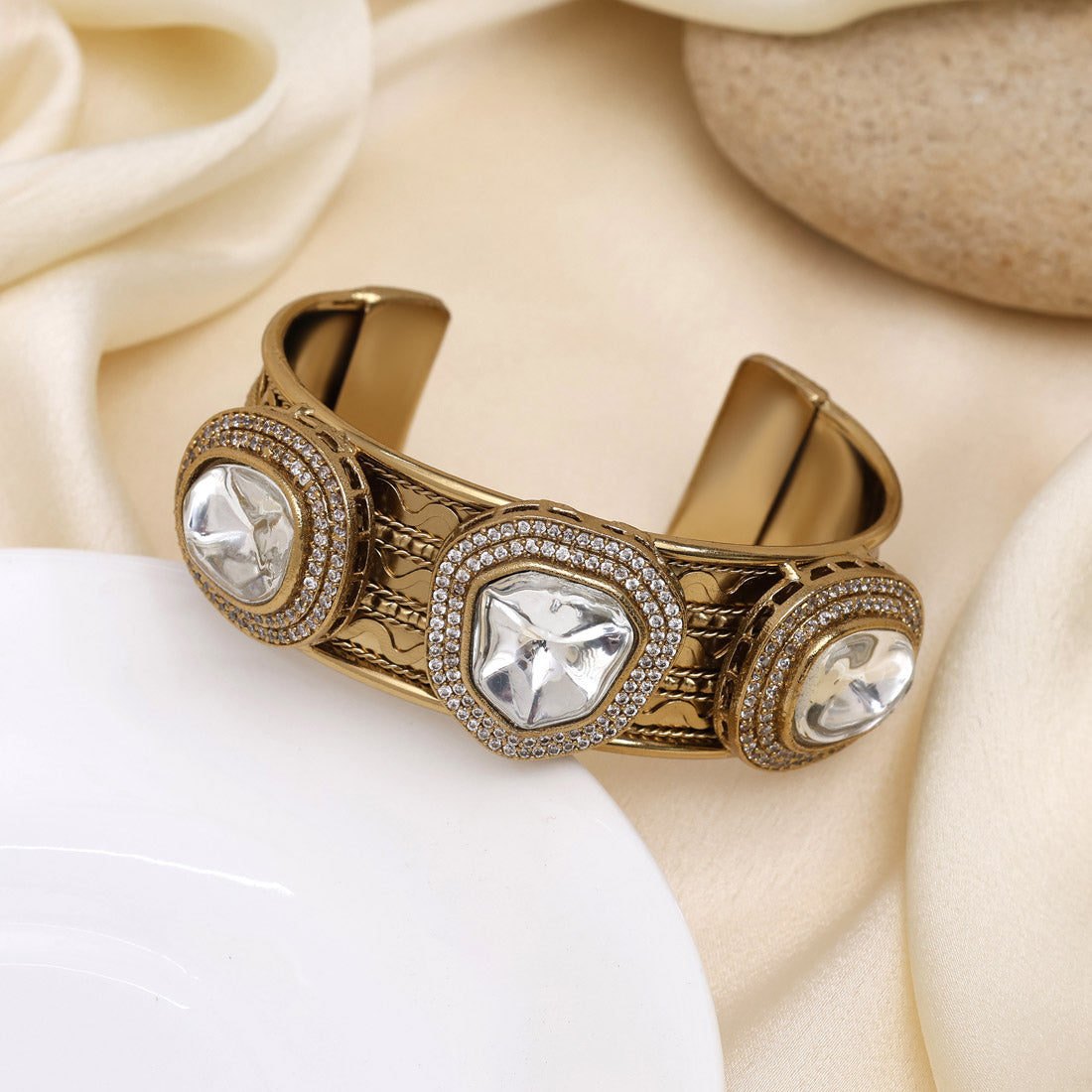 White Color American Diamond Bracelet For Everyday Use And Gifting - Preyans.com