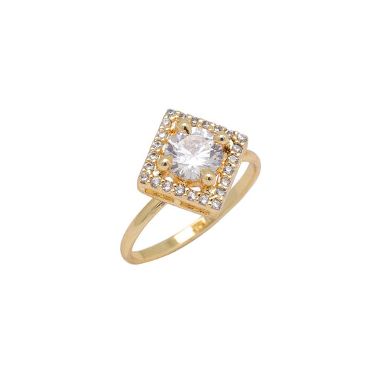 White Color American Diamond Finger Ring (ADR610WHT) - Preyans.com