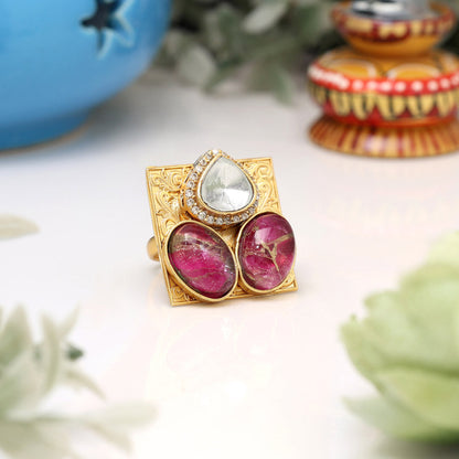 Rani Color American Diamond Finger Ring - Preyans.com