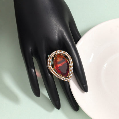 Royal Rani Color American Diamond Finger Ring For Stylish Looks - Preyans.com