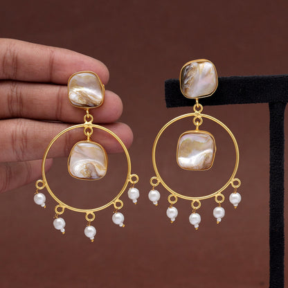 White Color Amrapali Earrings (AMPE416WHT) - preyans.com