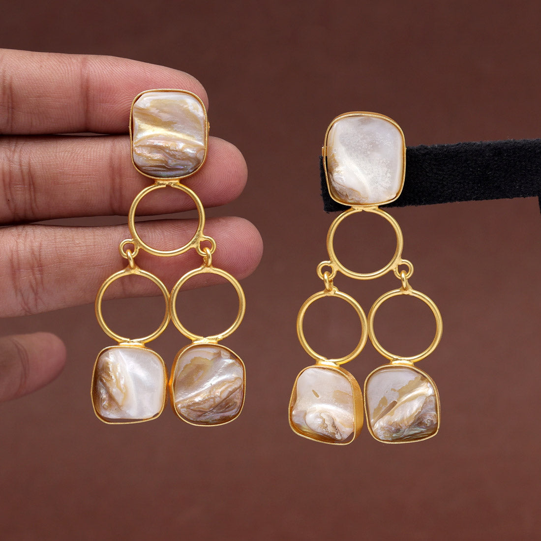 White Color Amrapali Earrings (AMPE422WHT) - preyans.com