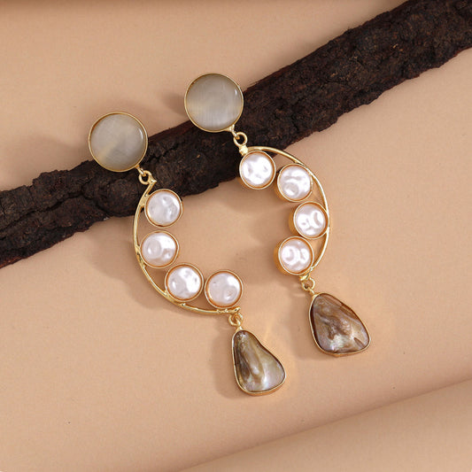 White Color Amrapali Earrings - Preyans.com