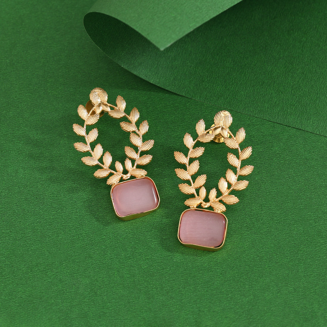 Pink Color Amrapali Earrings - Preyans.com