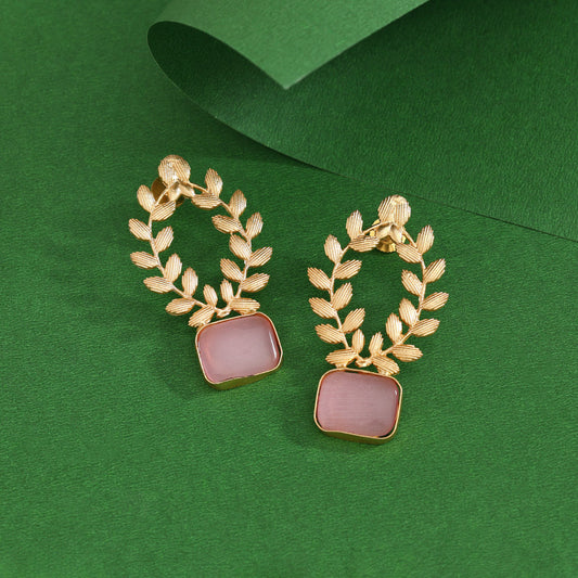 Pink Color Amrapali Earrings - Preyans.com
