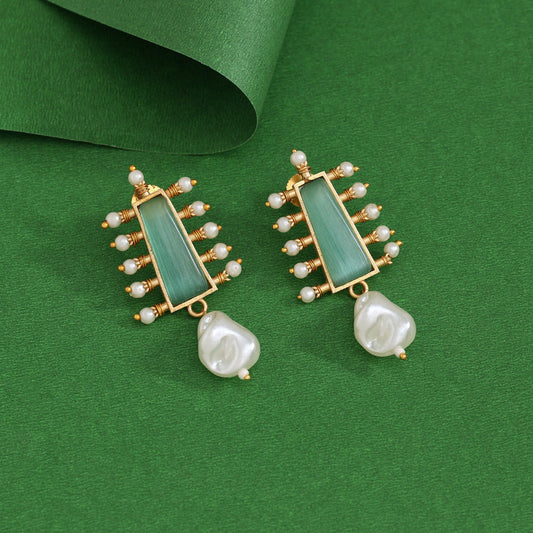 Pista Green Color Amrapali Earrings - Preyans.com