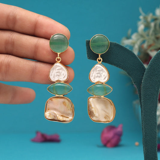 Pista Green Color Amrapali Earrings - Preyans.com