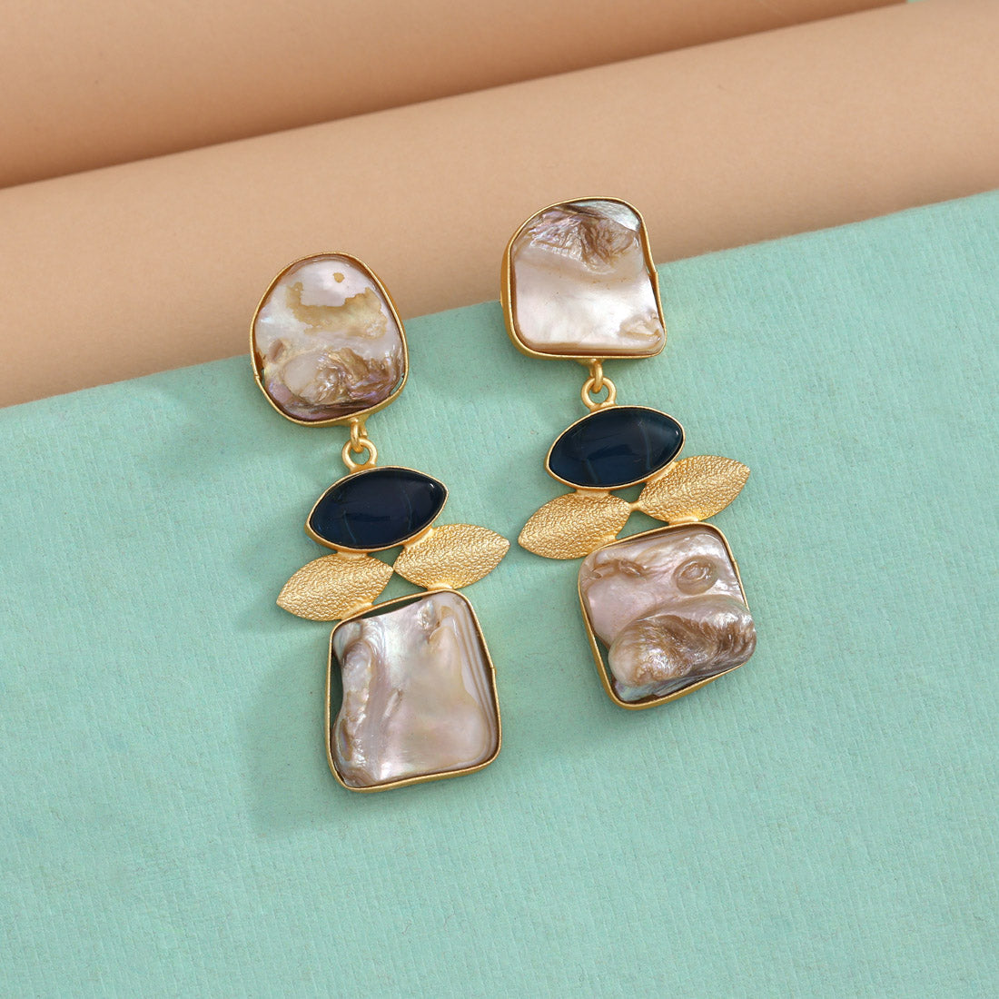 Blue Color Amrapali Earrings - Preyans.com