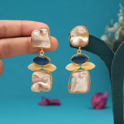 Blue Color Amrapali Earrings - Preyans.com