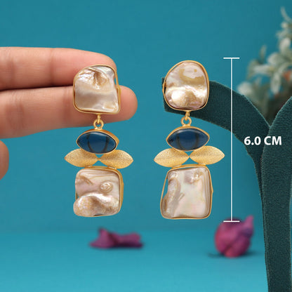 Blue Color Amrapali Earrings - Preyans.com