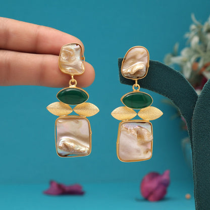 Green Color Amrapali Earrings - Preyans.com