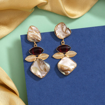 Luxe Maroon Color Amrapali Earrings - Preyans.com