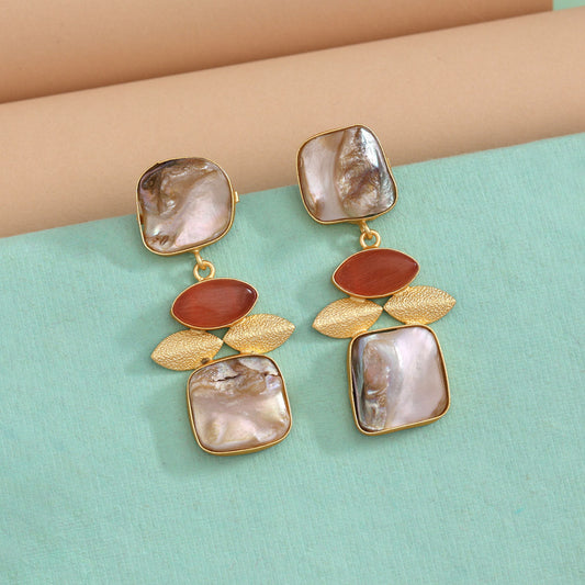 Orange Color Amrapali Earrings - Preyans.com