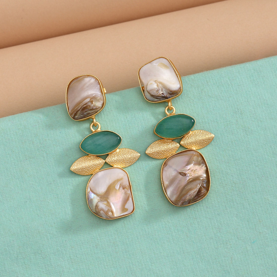 Pista Green Color Amrapali Earrings - Preyans.com