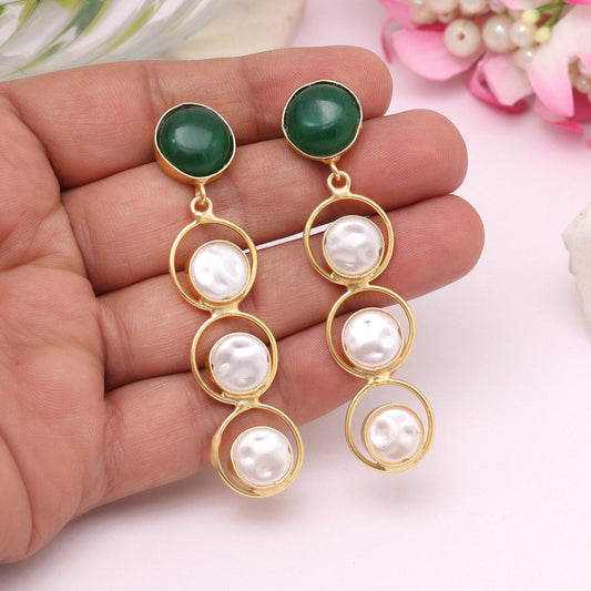 Green Color Amrapali Earrings - Preyans.com