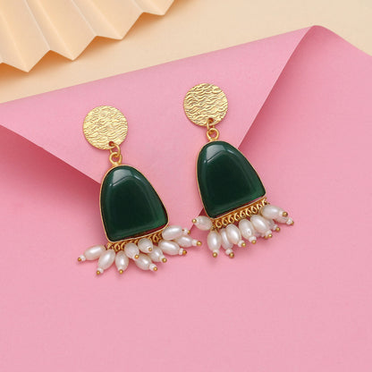 Green Color Amrapali Earrings - Preyans.com