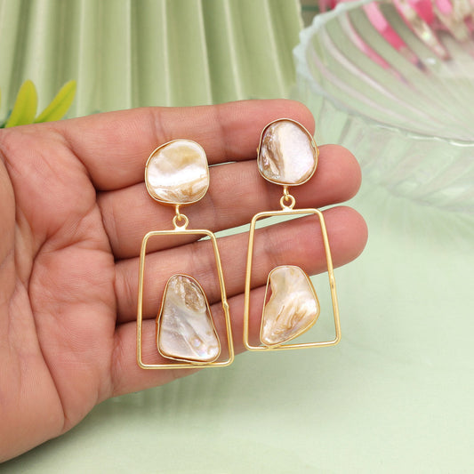 White Color Amrapali Earrings - Preyans.com