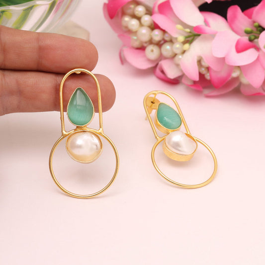 Pista Green Color Amrapali Earrings - Preyans.com