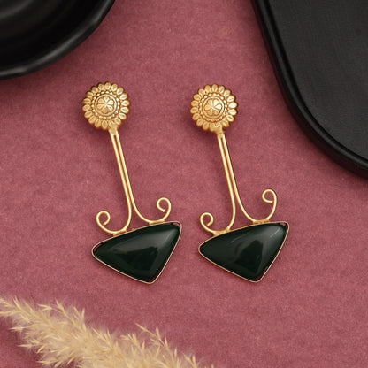 Green Color Amrapali Earrings - Preyans.com