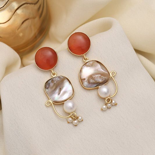 Brown Color Amrapali Earrings - Preyans.com