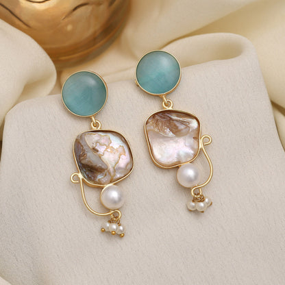 Sky Blue Color Amrapali Earrings - Preyans.com