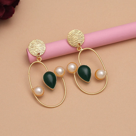 Green Color Amrapali Earrings - Preyans.com