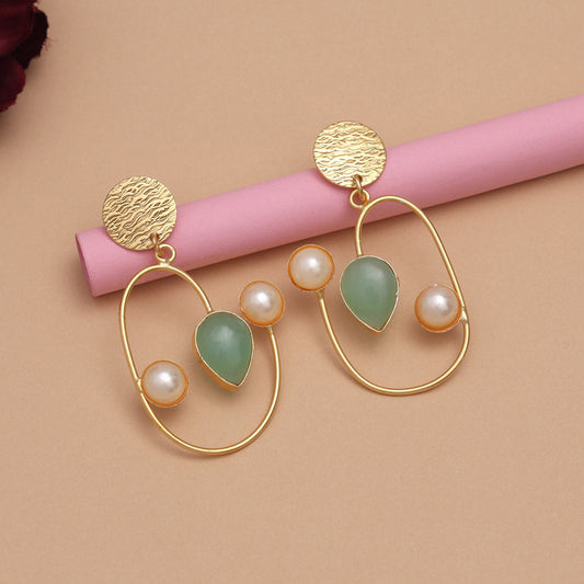Pista Green Color Amrapali Earrings - Preyans.com