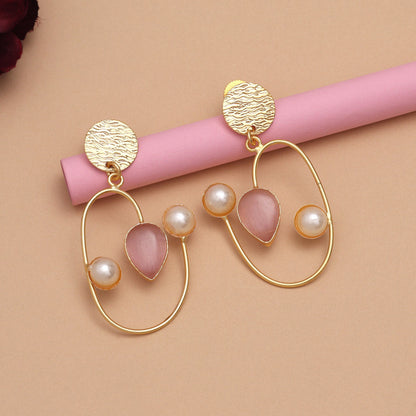 Pink Color Amrapali Earrings - Preyans.com