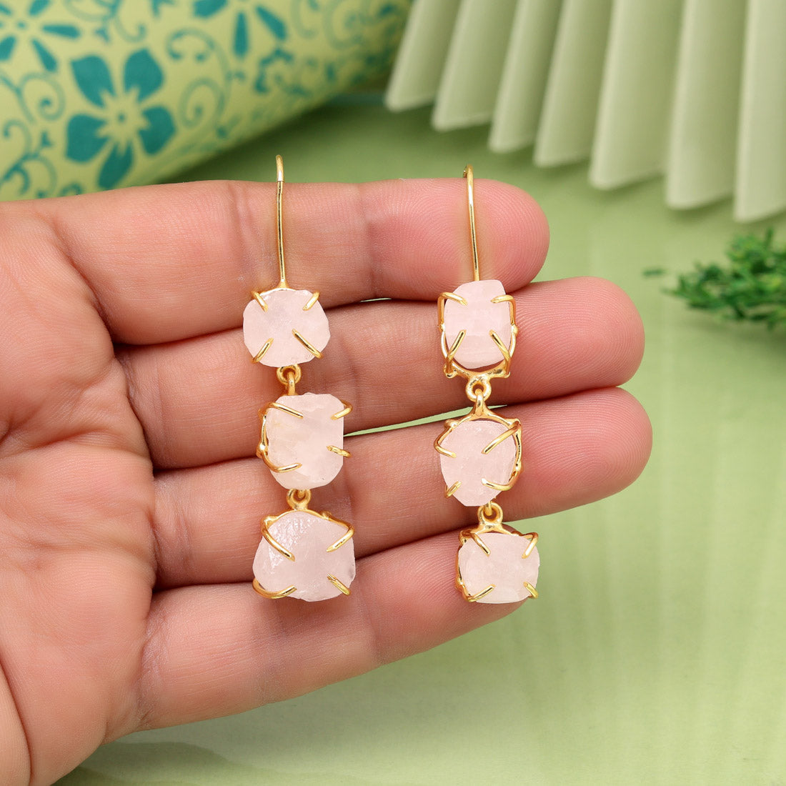 Pink Color Amrapali Earrings - Preyans.com
