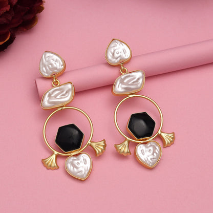 Black Color Amrapali Earrings - Preyans.com