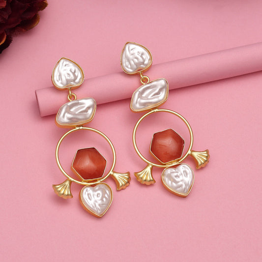 Brown Color Amrapali Earrings - Preyans.com