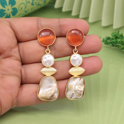 Brown Color Amrapali Earrings - Preyans.com