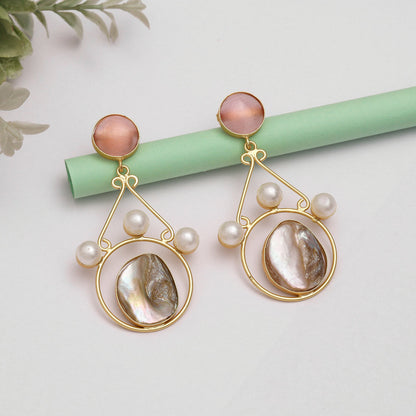 Pink Color Amrapali Earrings - Preyans.com