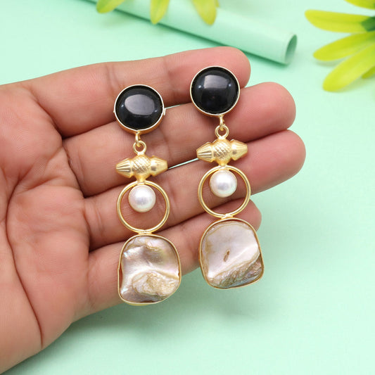 Midnight Black Color Amrapali Earrings - Preyans.com