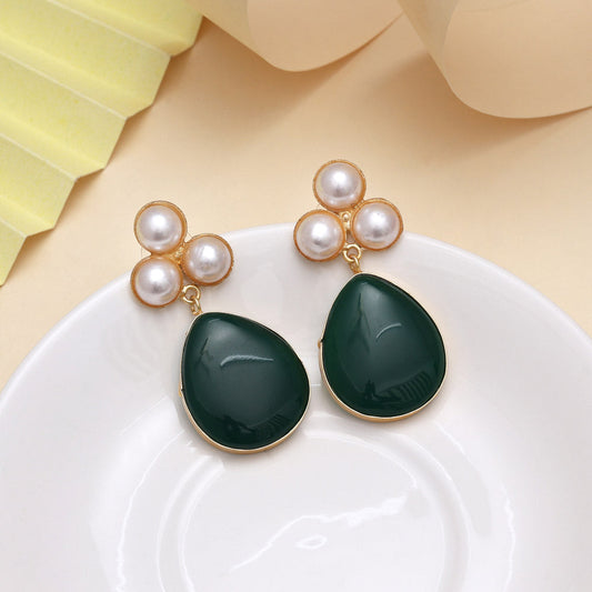 Mint Green Color Amrapali Earrings - Preyans.com