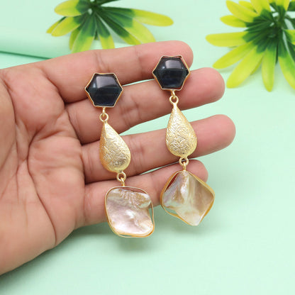 Cerulean Blue Color Amrapali Earrings - Preyans.com